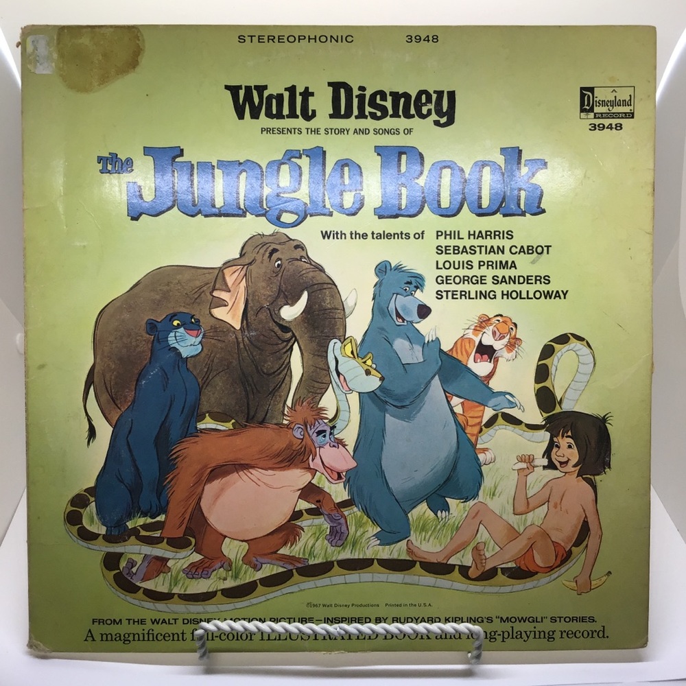 Vintage Walt Disney A Jungle book story record